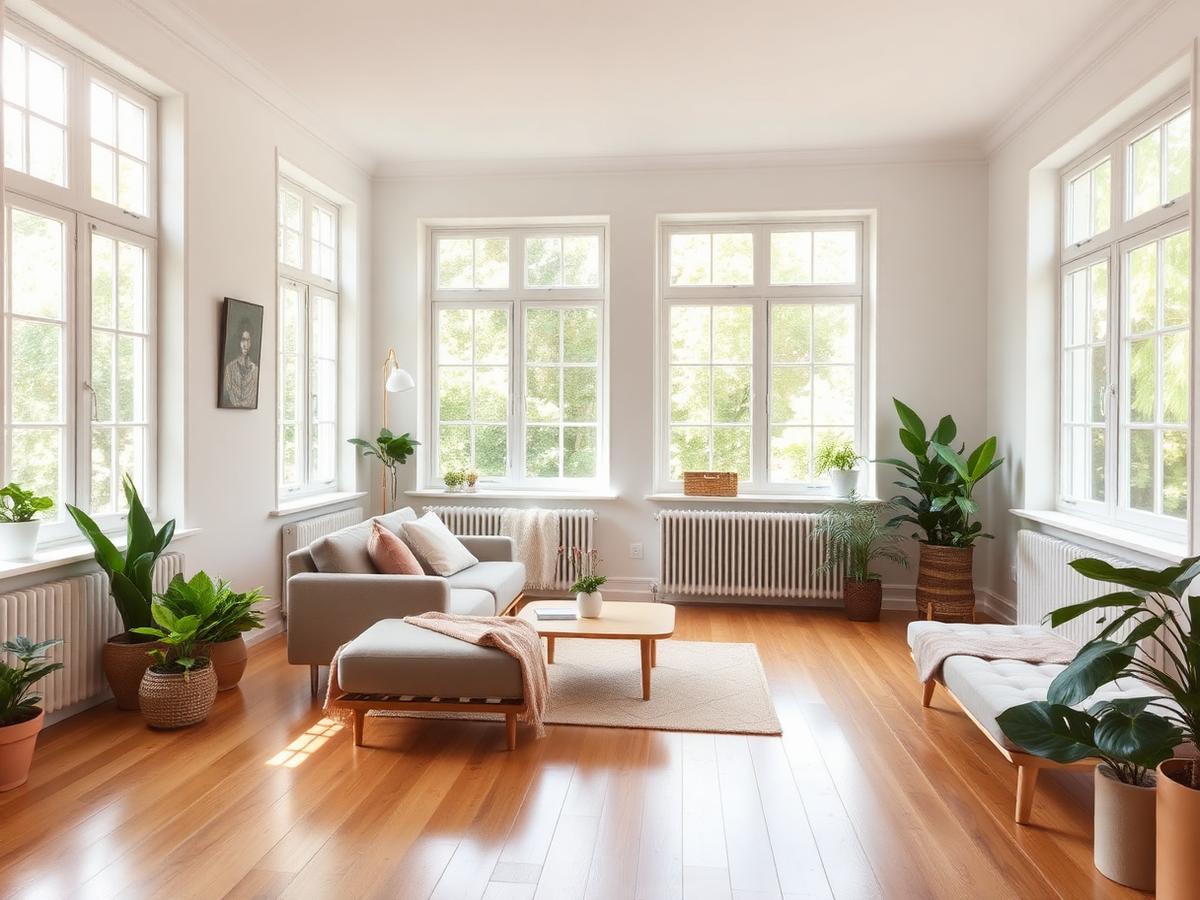 Sunlit living room